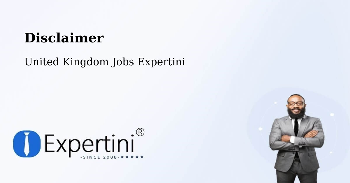 Disclaimer – Salfords - United Kingdom Jobs Expertini